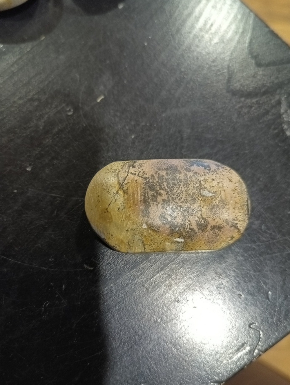 Picture Jasper Crystal Palm Stone
